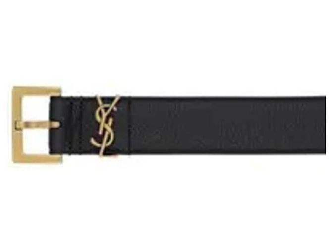 Saint Laurent Monogram Square Buckle Belt - view 6