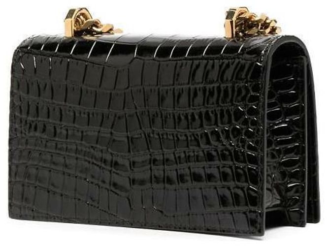 Alexander Mcqueen Borsa mini satchel con gioielli Nero - vista 7