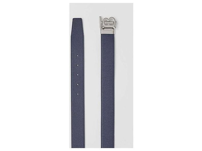 Burberry Cintura in pelle con motivo monogramma reversibile - view 11