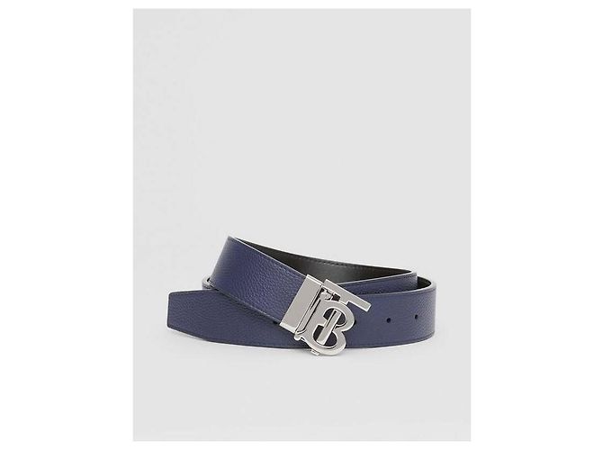 Burberry Cintura in pelle con motivo monogramma reversibile - view 12
