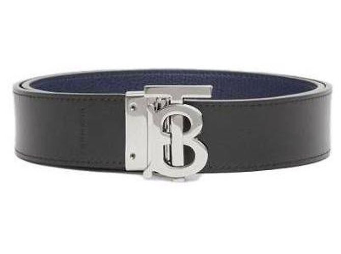 Burberry Cintura in pelle con motivo monogramma reversibile - view 5