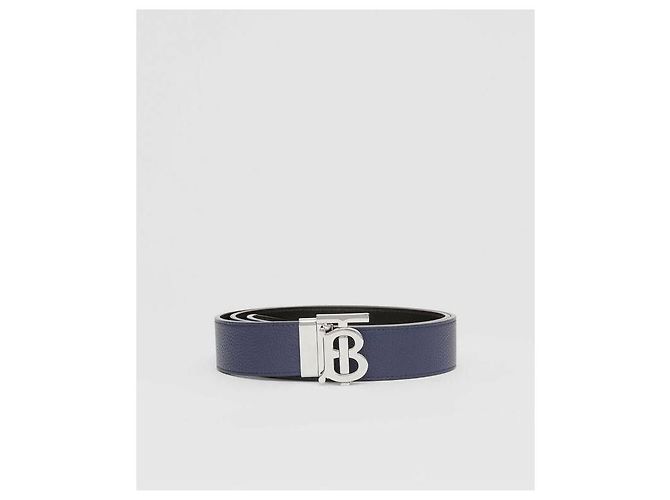 Burberry Cintura in pelle con motivo monogramma reversibile - view 9