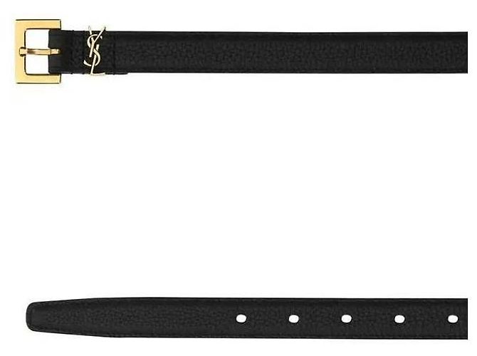 Saint Laurent Monogram Logo Belt - vista 5