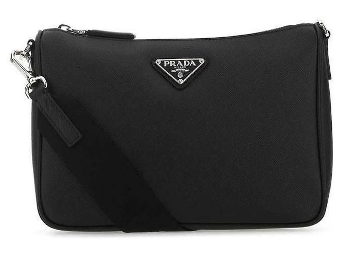 Prada Borsa a Spalla in Pelle Saffiano - vista 5