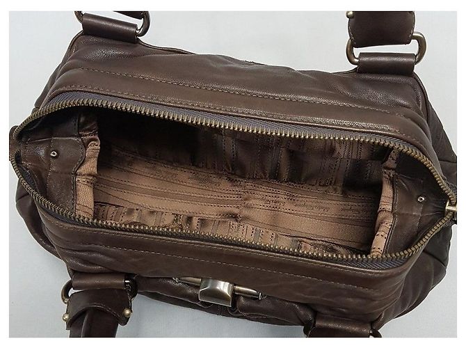 Salvatore Ferragamo Braune Leder-Tote - Ansicht 7