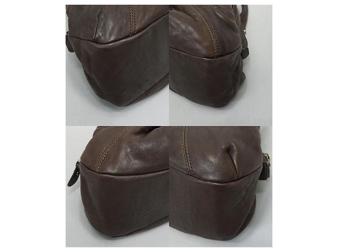 Salvatore Ferragamo Braune Leder-Tote - Ansicht 8