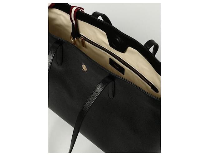 Bally Leder-Tote-Bag Schwarz - Ansicht 7