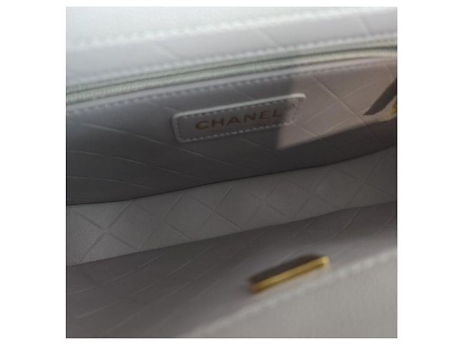 Chanel Borsa messenger con patta in caviale a mezzaluna, borsa a spalla, borsa a tracolla Nero - vista 6