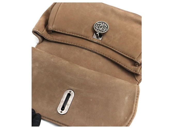 Chanel Brown Suede Chain Shoulder Bag - view 10