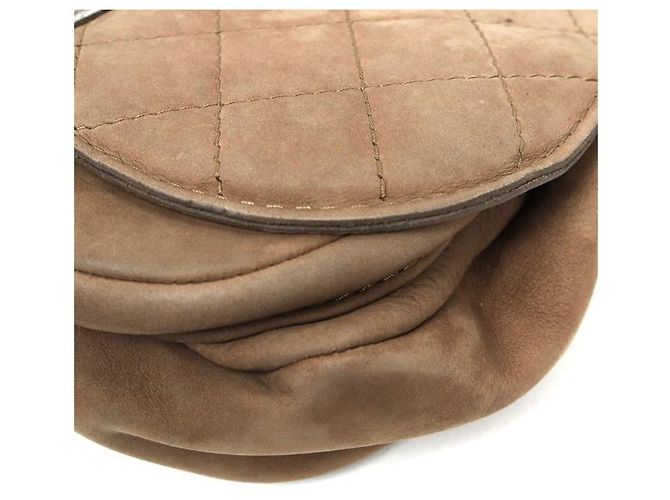 Chanel Brown Suede Chain Shoulder Bag - view 5
