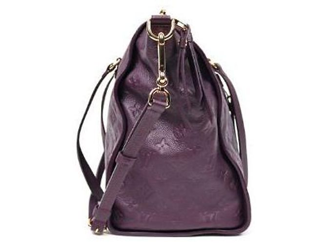 Louis Vuitton Borsa a Spalla Lumineuse PM in Pelle Empreinte Viola Porpora - vista 2