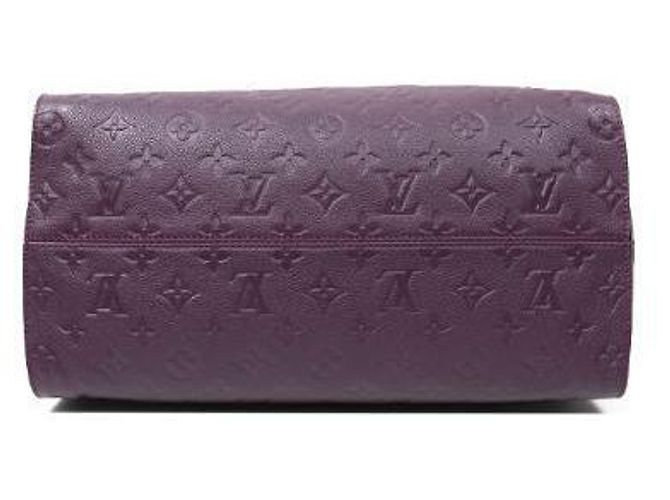 Louis Vuitton Borsa a Spalla Lumineuse PM in Pelle Empreinte Viola Porpora - vista 4