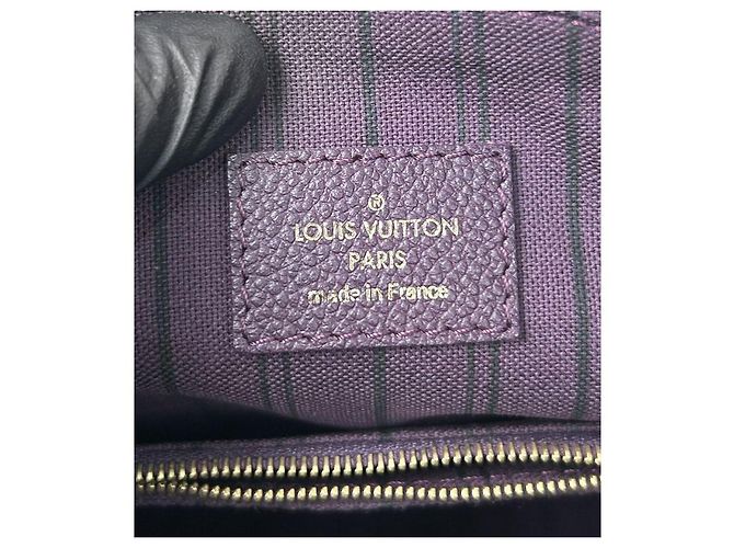 Louis Vuitton Borsa a Spalla Lumineuse PM in Pelle Empreinte Viola Porpora - vista 6
