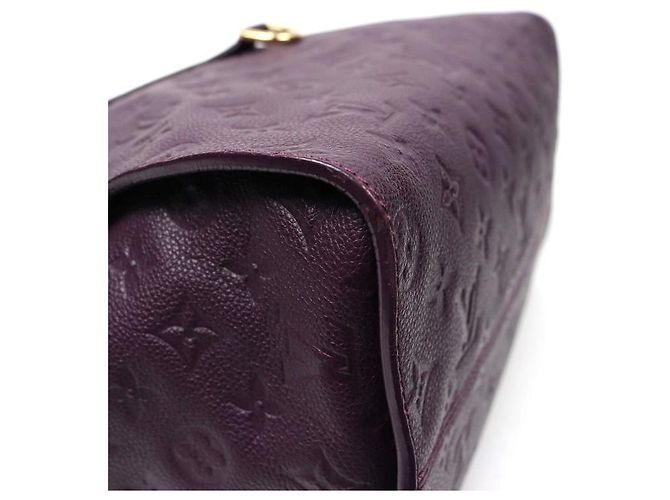 Louis Vuitton Borsa a Spalla Lumineuse PM in Pelle Empreinte Viola Porpora - vista 8