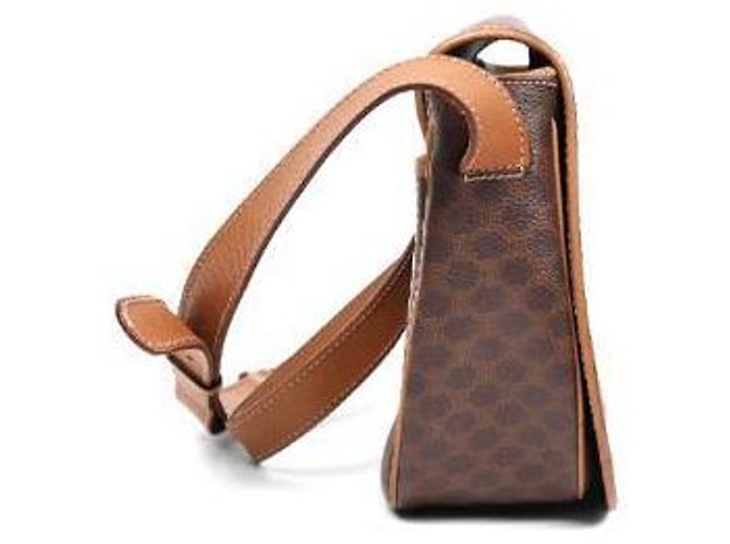 Céline Borsa a tracolla Macadam con pattina Marrone - vista 2