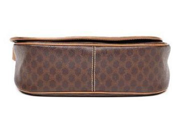 Céline Borsa a tracolla Macadam con pattina Marrone - vista 4