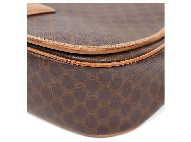 Céline Borsa a tracolla Macadam con pattina Marrone - vista 7