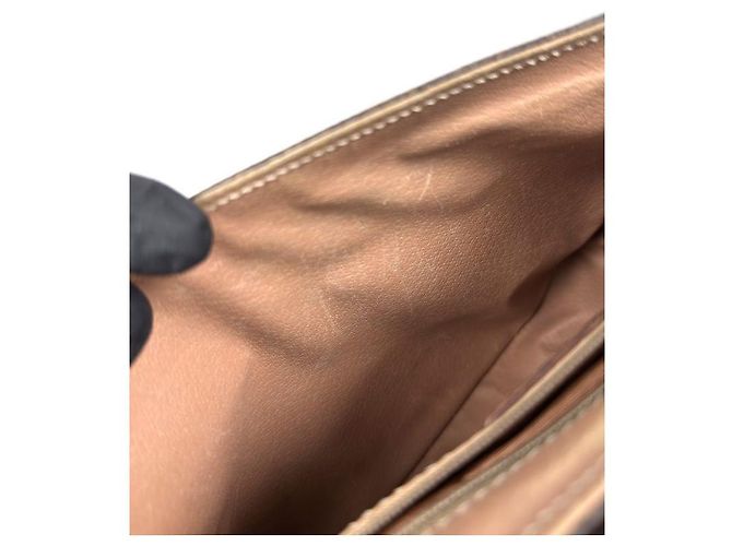 Céline Borsa a tracolla Macadam con pattina Marrone - vista 8