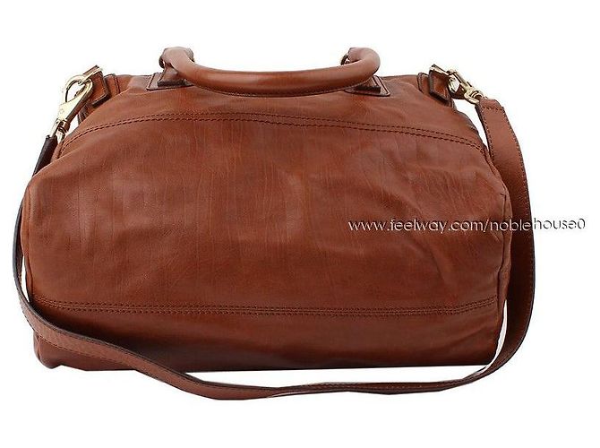 Givenchy Borsa grande a spalla e crossbody Pandora marrone scuro - vista 3