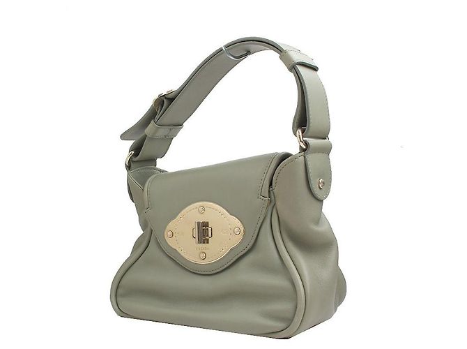 Escada Mini-Leder-Tote-Bag in Olivgrün - Ansicht 2