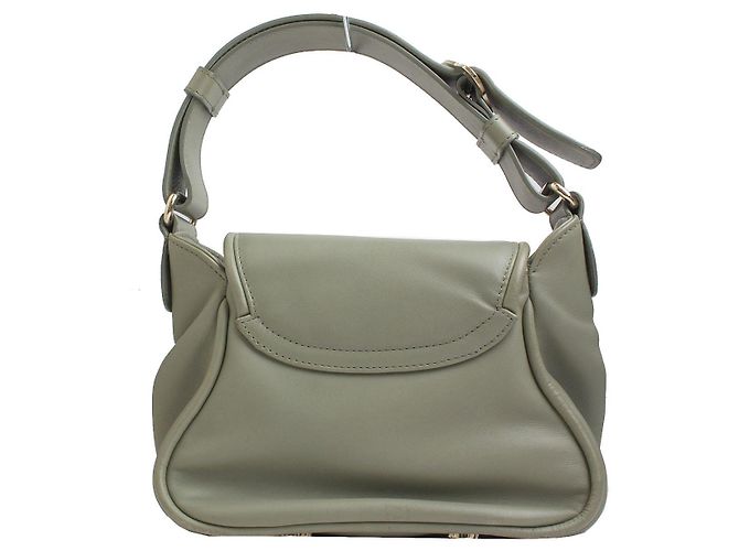 Escada Mini-Leder-Tote-Bag in Olivgrün - Ansicht 3