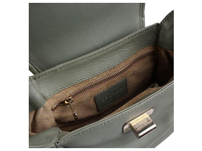 Escada Mini-Leder-Tote-Bag in Olivgrün - Ansicht 5