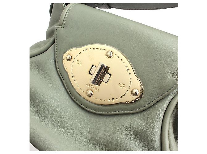 Escada Mini-Leder-Tote-Bag in Olivgrün - Ansicht 6