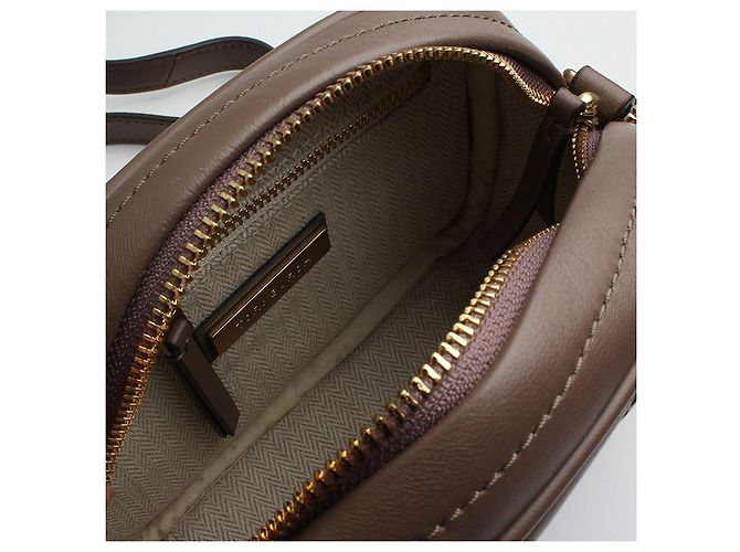 Borsa a tracolla matelassé in agnello marrone Tory Burch - vista 6