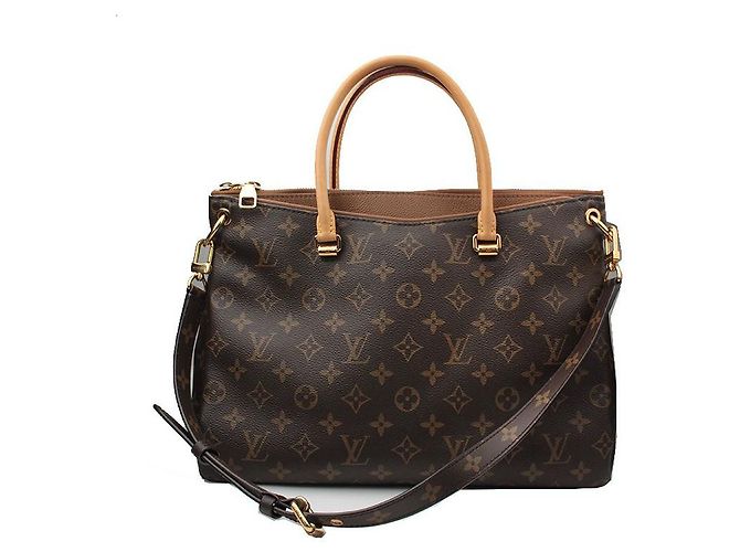 Louis Vuitton Borsa Tote e a Spalla Monogram Palace Marrone mm - vista 3