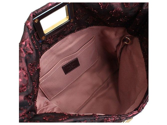 Louis Vuitton Clutch in seta placcata in oro con monogramma Altaire D'oro - vista 4