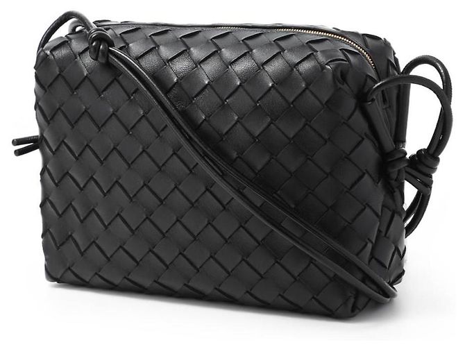 Borsa a tracolla Small Loop di Bottega Veneta Nero - vista 10
