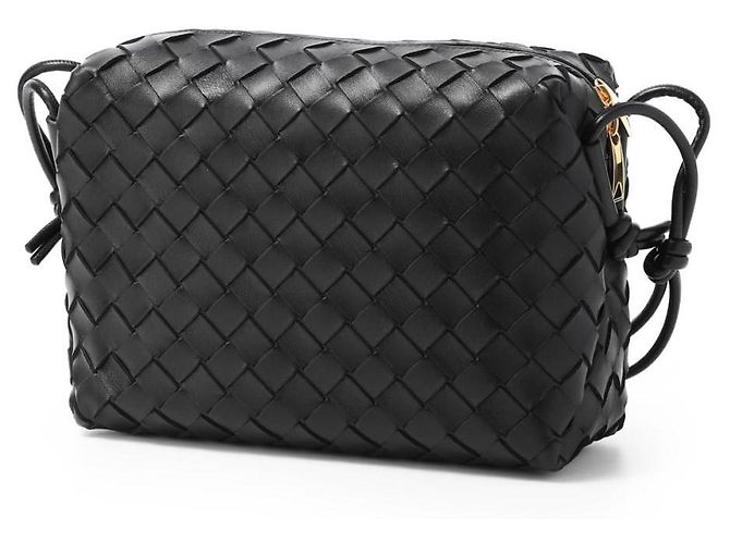 Borsa a tracolla Small Loop di Bottega Veneta Nero - vista 13