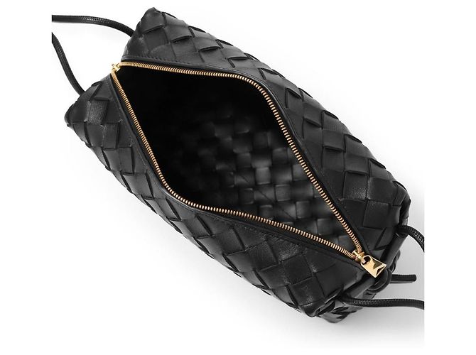 Borsa a tracolla Small Loop di Bottega Veneta Nero - vista 14