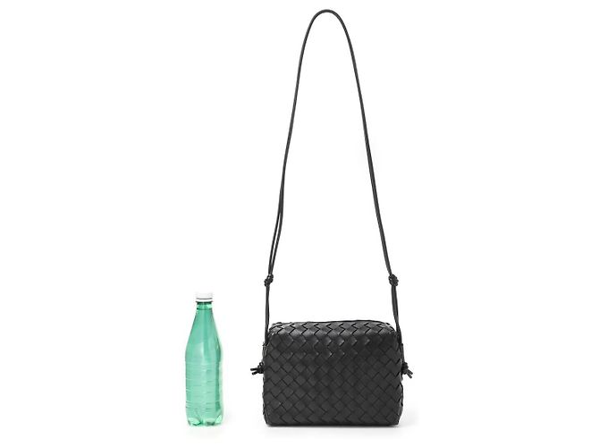 Borsa a tracolla Small Loop di Bottega Veneta Nero - vista 3