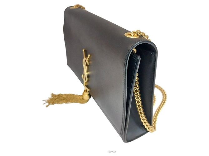 Saint Laurent Borsa a spalla media Kate Tassel Nero - vista 3