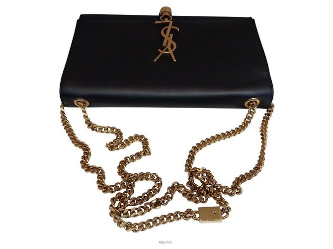Saint Laurent Borsa a spalla media Kate Tassel Nero - vista 6