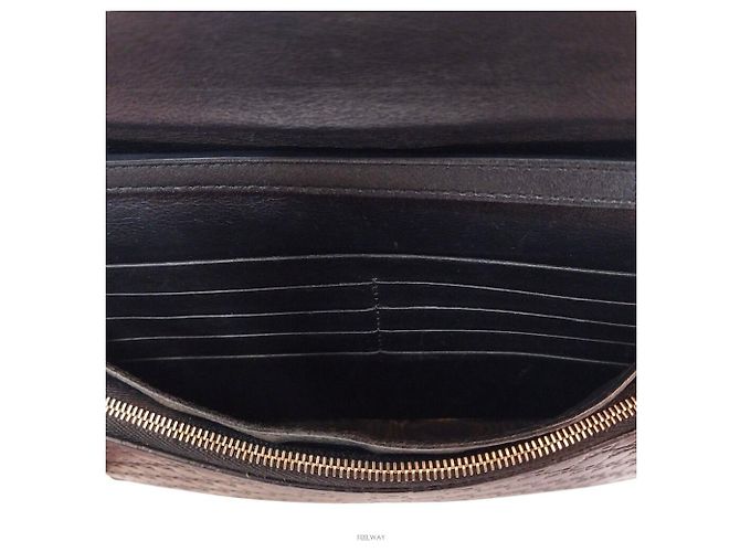 Gucci Micro GG Clutch Crossbody Nero - vista 6