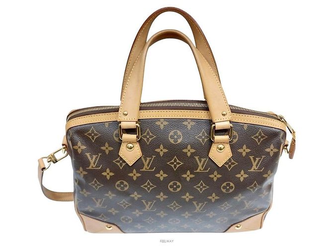 Louis Vuitton Borsa Tote Retiro PM Marrone - vista 2