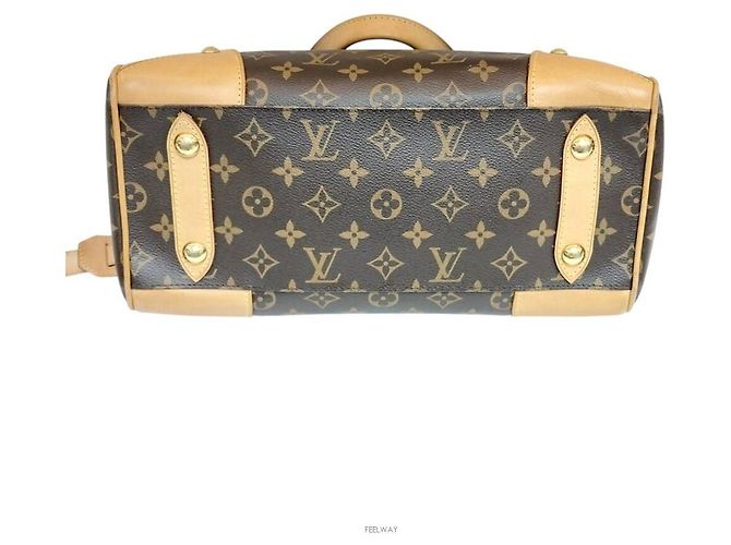 Louis Vuitton Borsa Tote Retiro PM Marrone - vista 4