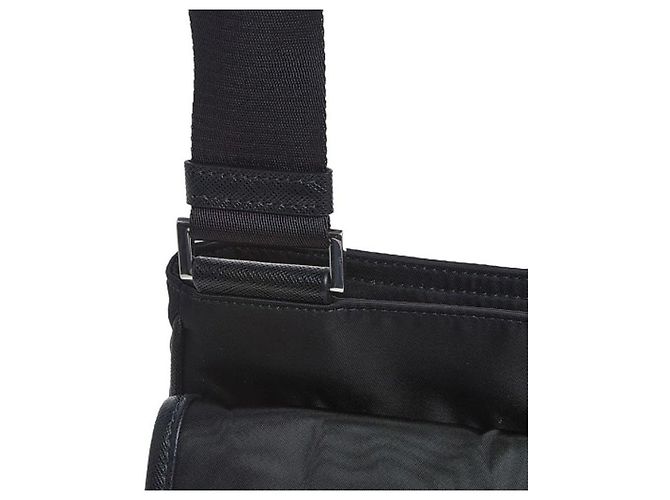 Prada Borsa a tracolla Re-Nylon Saffiano Nero - vista 12