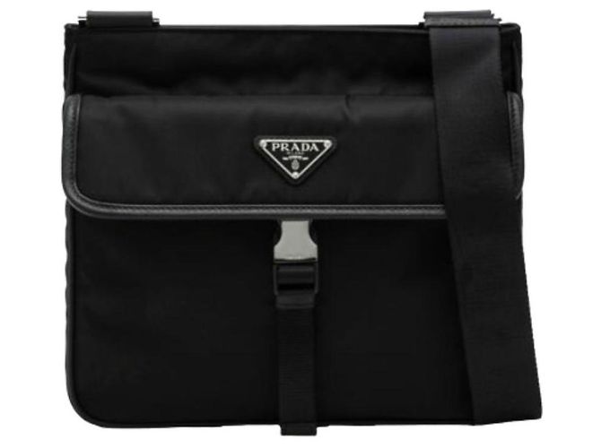 Prada Borsa a tracolla Re-Nylon Saffiano Nero - vista 2