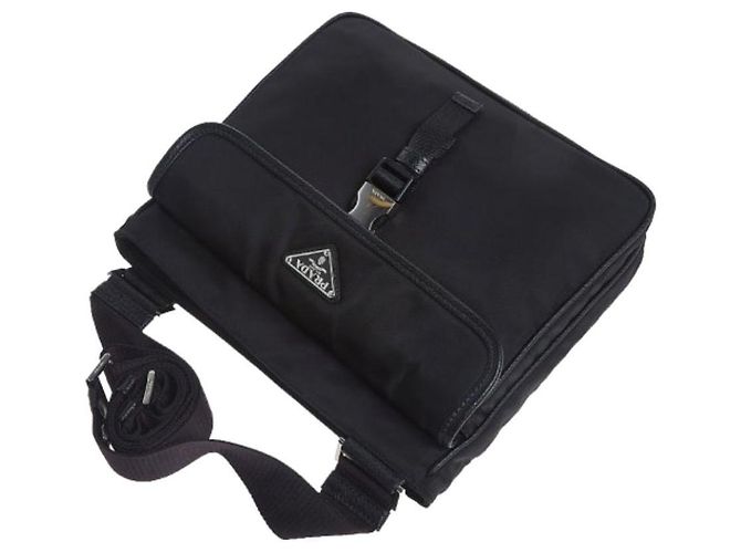 Prada Borsa a tracolla Re-Nylon Saffiano Nero - vista 4