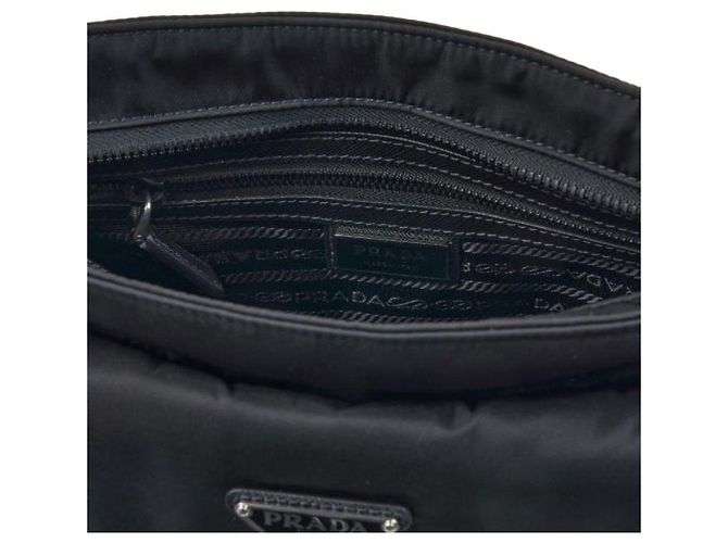 Prada Borsa a tracolla Re-Nylon Saffiano Nero - vista 8