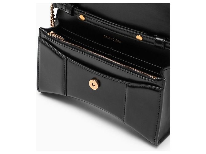 Balenciaga Portafoglio Hourglass a catena Nero - vista 5