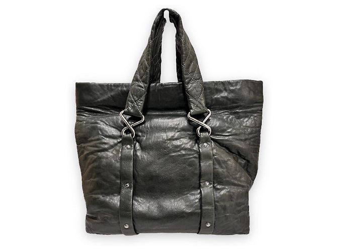 Chanel Borsa Tote Mademoiselle Vintage da Donna in Khaki - vista 4