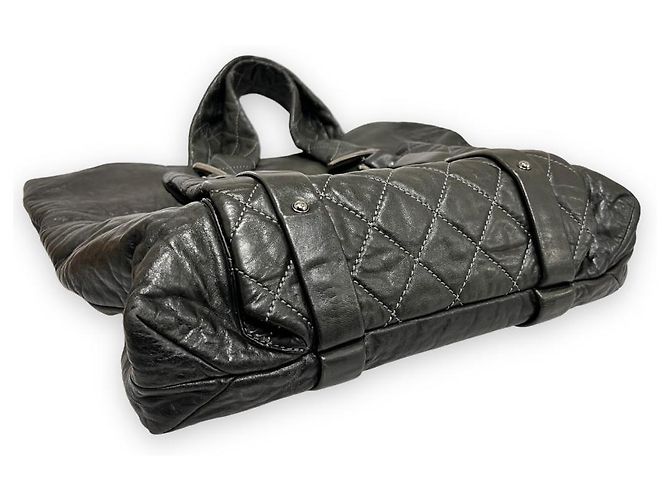 Chanel Borsa Tote Mademoiselle Vintage da Donna in Khaki - vista 5