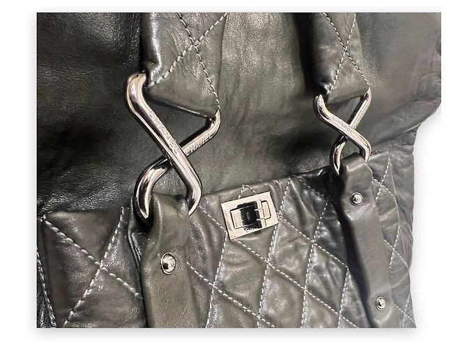 Chanel Borsa Tote Mademoiselle Vintage da Donna in Khaki - vista 6