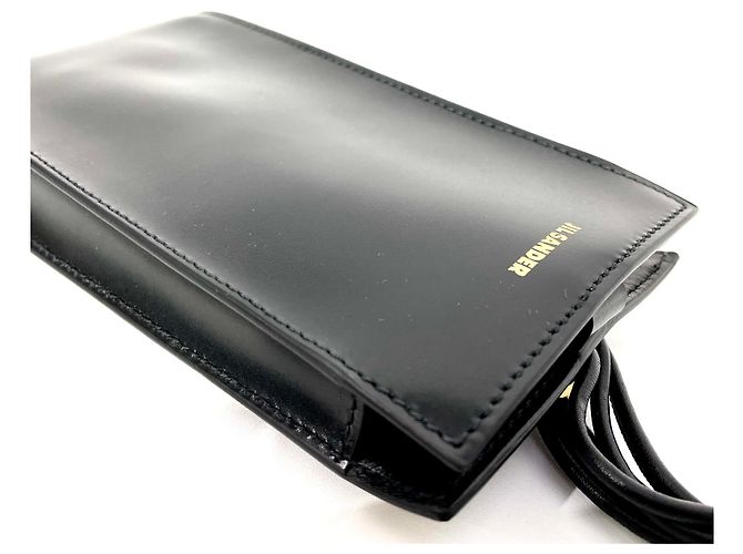 Jil Sander Borsa a tracolla per telefono Logo Tangle Nero - vista 11