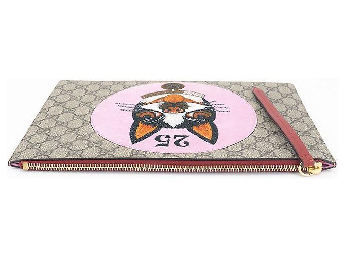 Gucci Borsa a mano in pelle beige Marrone - vista 10