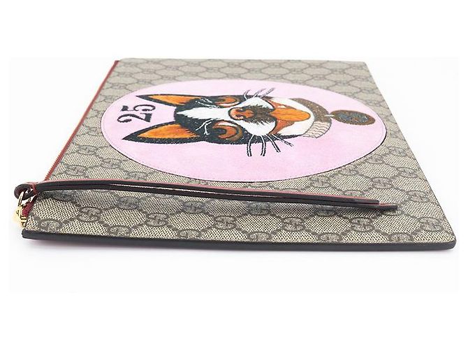 Gucci Borsa a mano in pelle beige Marrone - vista 3
